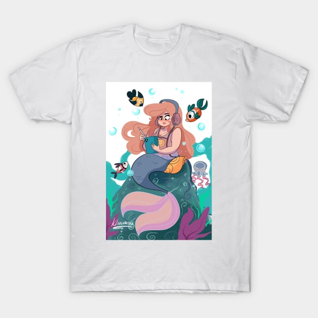 La Sirena T-Shirt by Klaudiapasqui 96